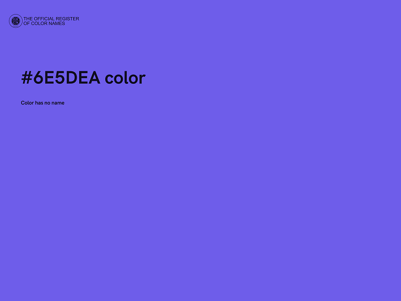 #6E5DEA color image