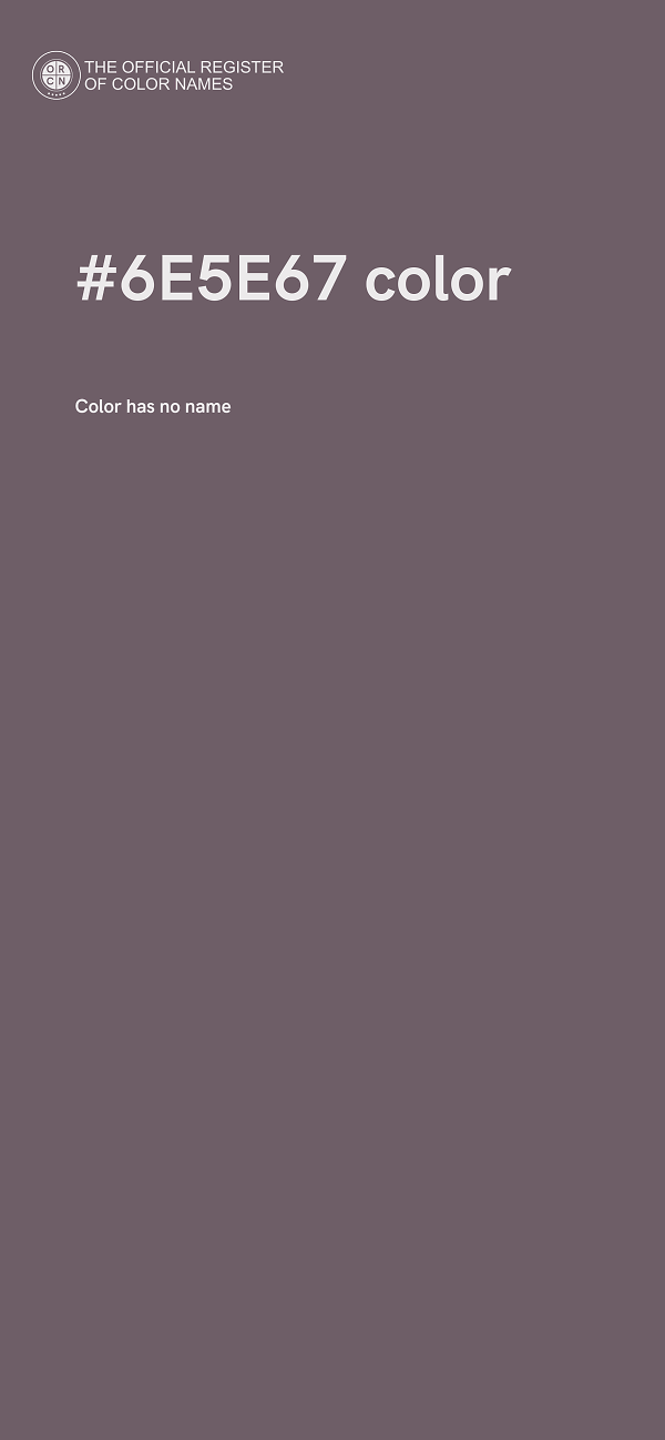 #6E5E67 color image