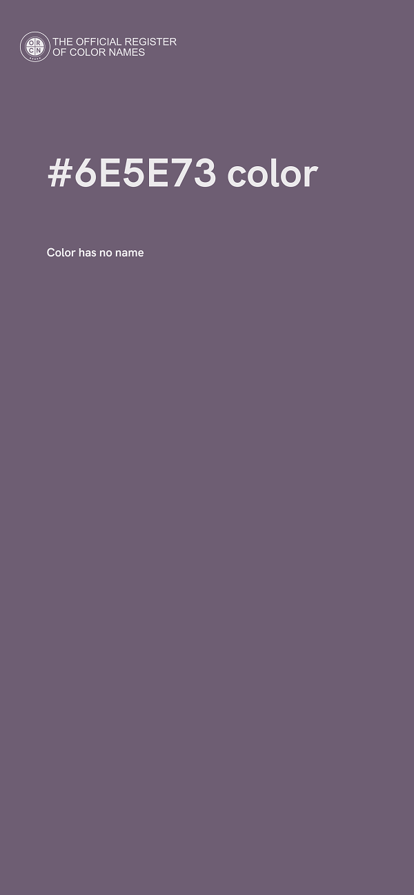 #6E5E73 color image