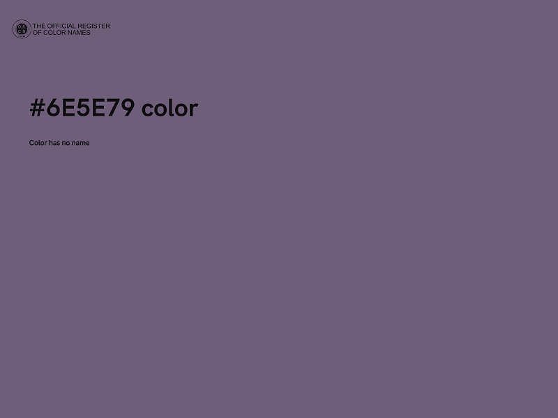 #6E5E79 color image