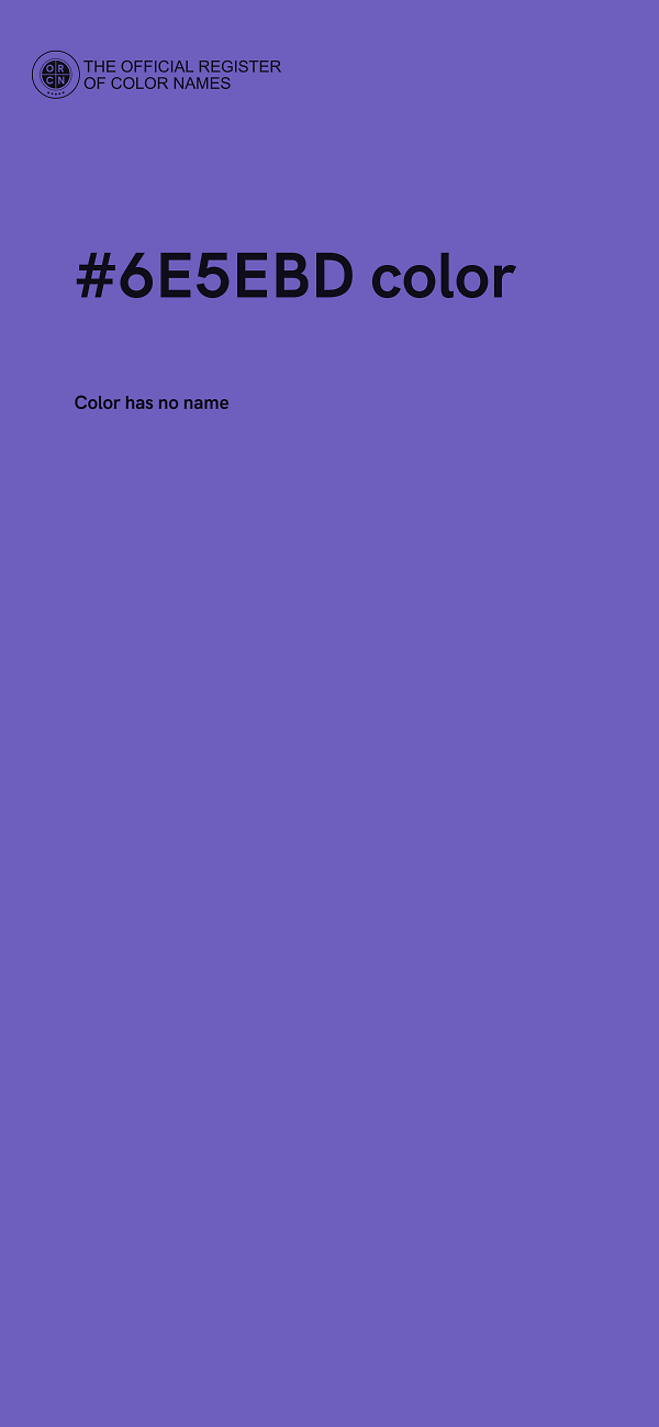 #6E5EBD color image