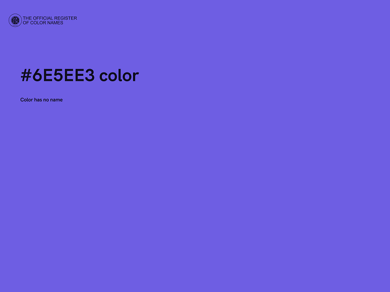 #6E5EE3 color image