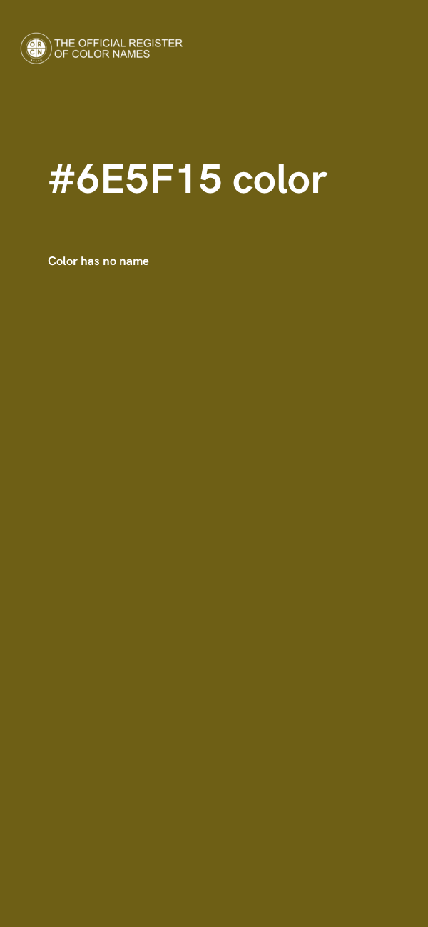 #6E5F15 color image