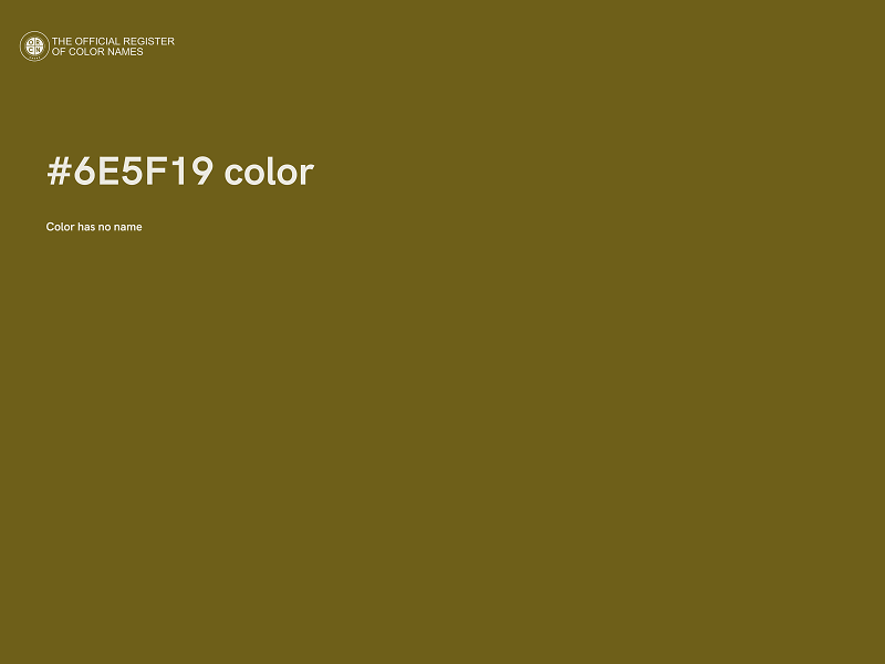 #6E5F19 color image