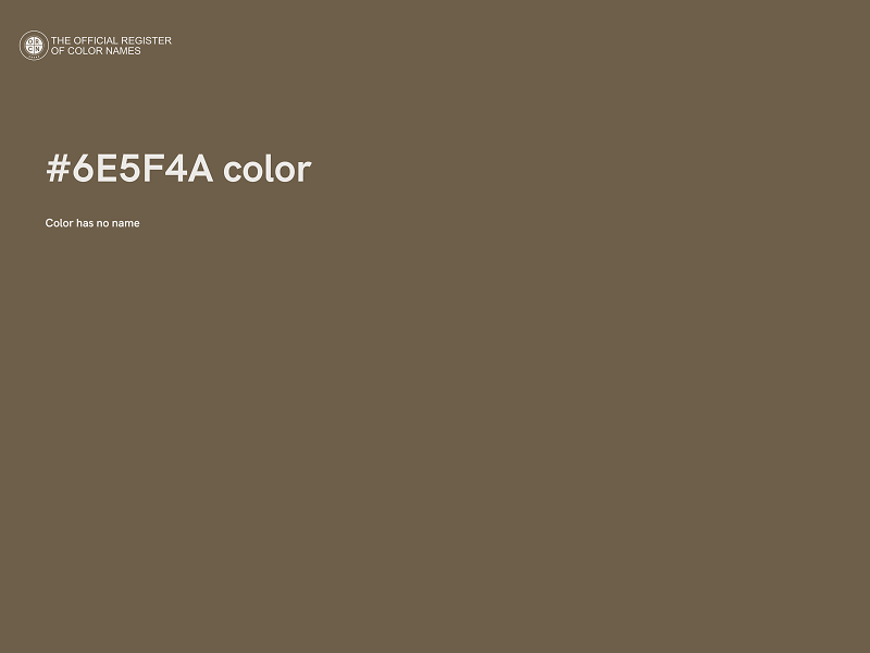 #6E5F4A color image