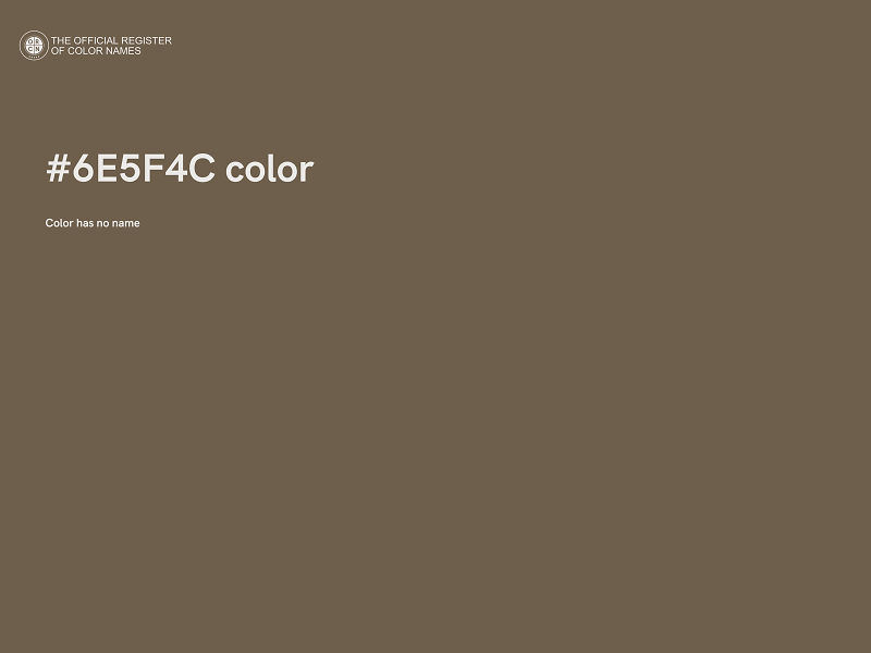 #6E5F4C color image