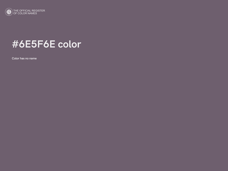 #6E5F6E color image