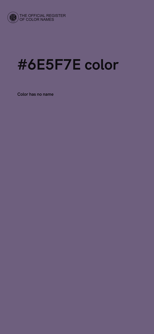 #6E5F7E color image
