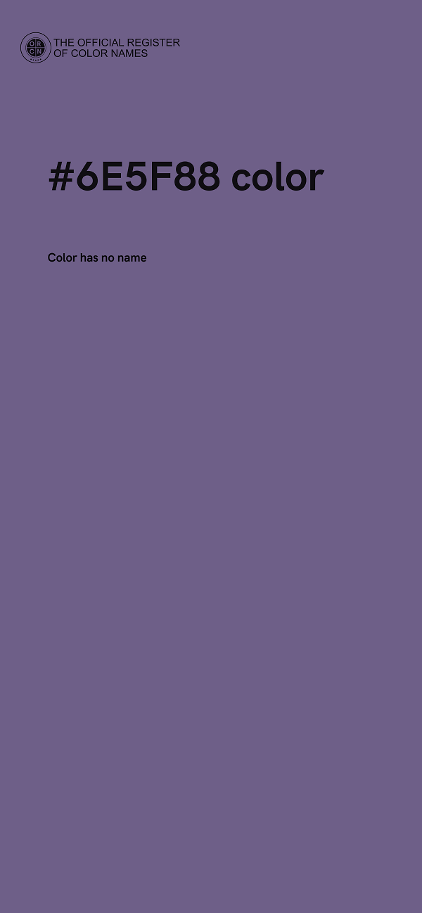 #6E5F88 color image