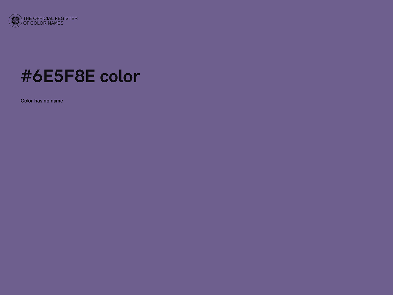 #6E5F8E color image