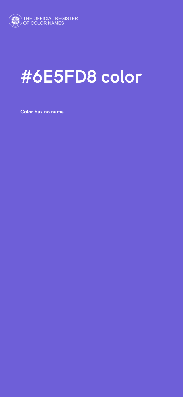 #6E5FD8 color image