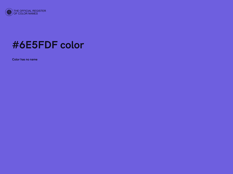 #6E5FDF color image