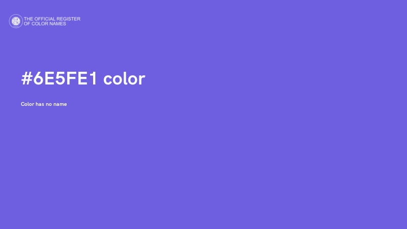 #6E5FE1 color image