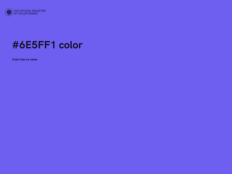 #6E5FF1 color image