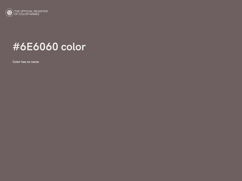 #6E6060 color image