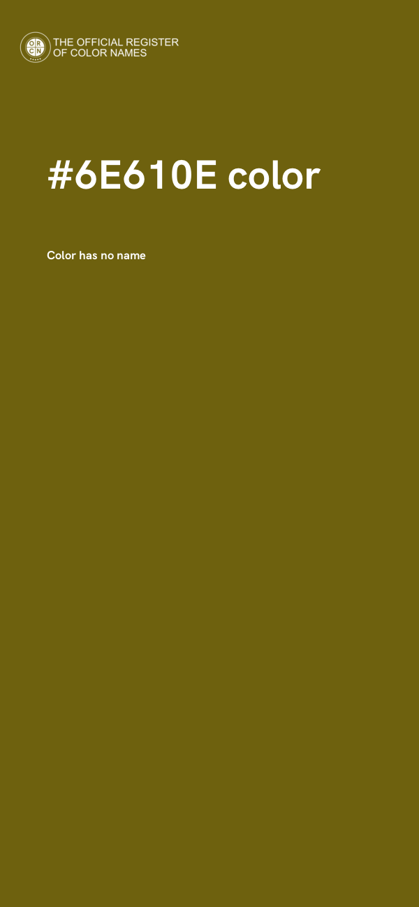 #6E610E color image