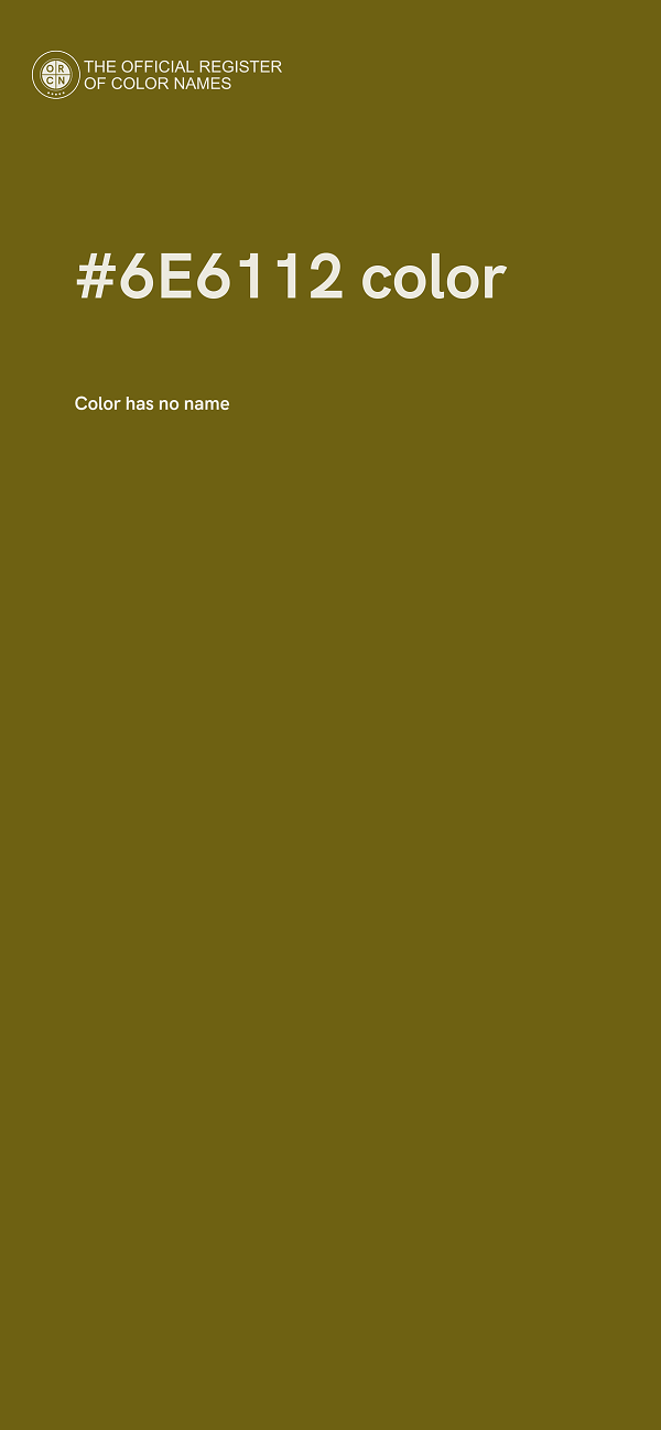 #6E6112 color image