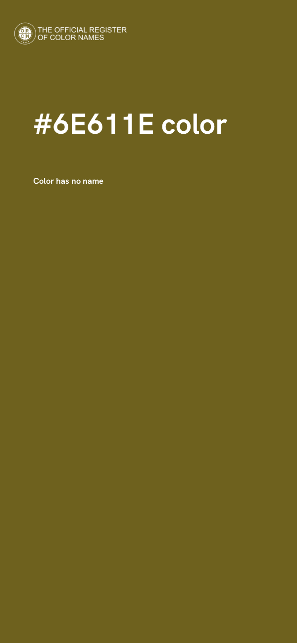 #6E611E color image