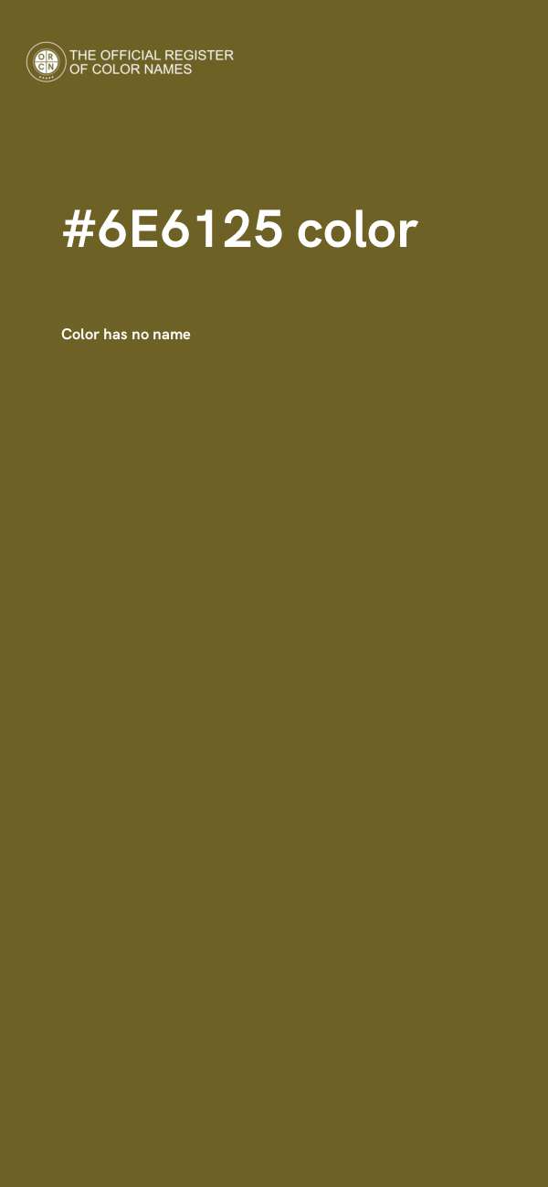 #6E6125 color image