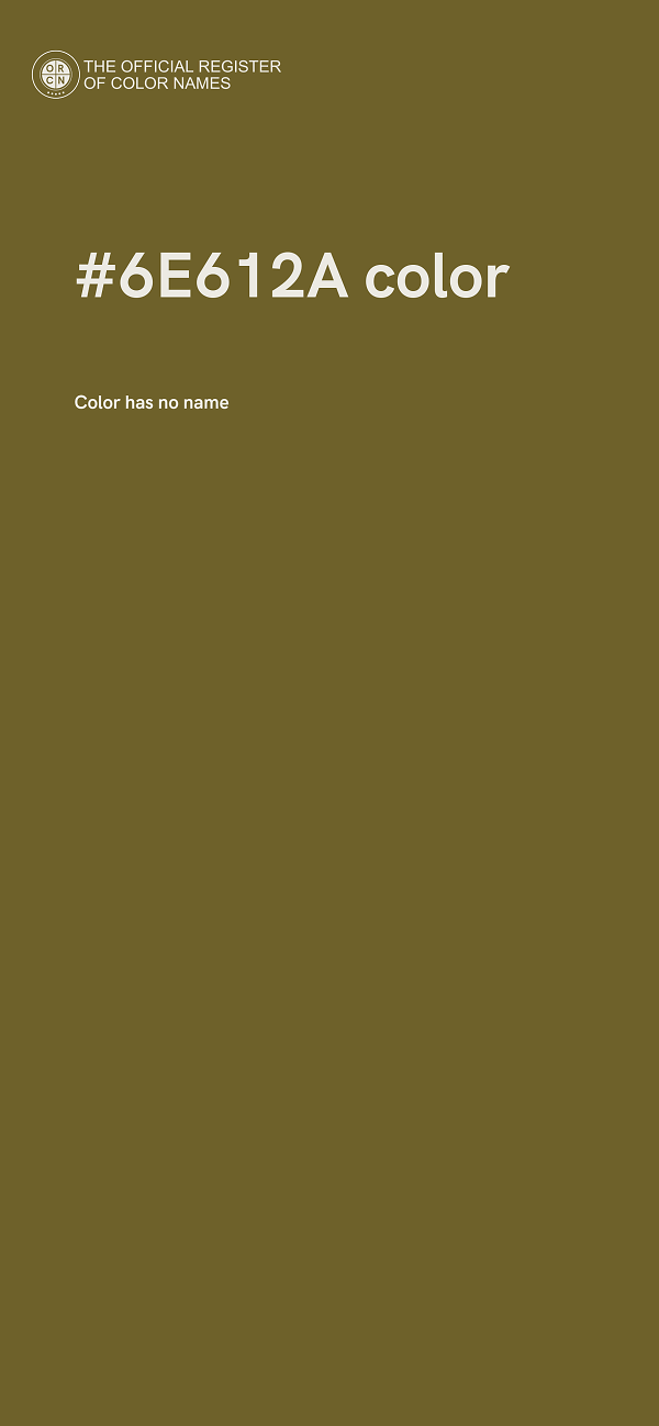 #6E612A color image