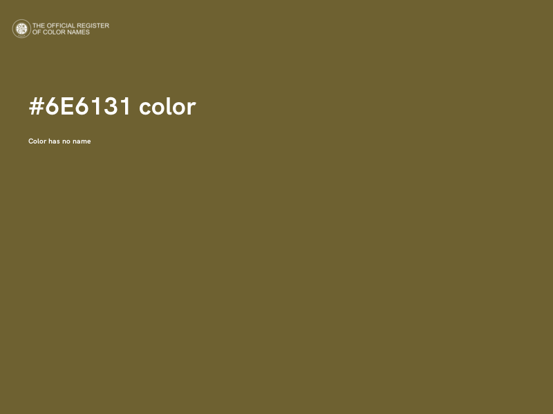 #6E6131 color image