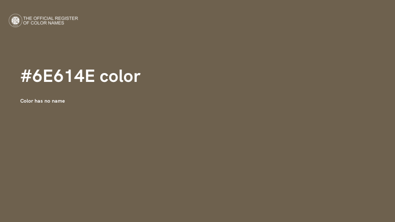 #6E614E color image