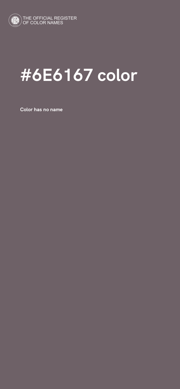 #6E6167 color image