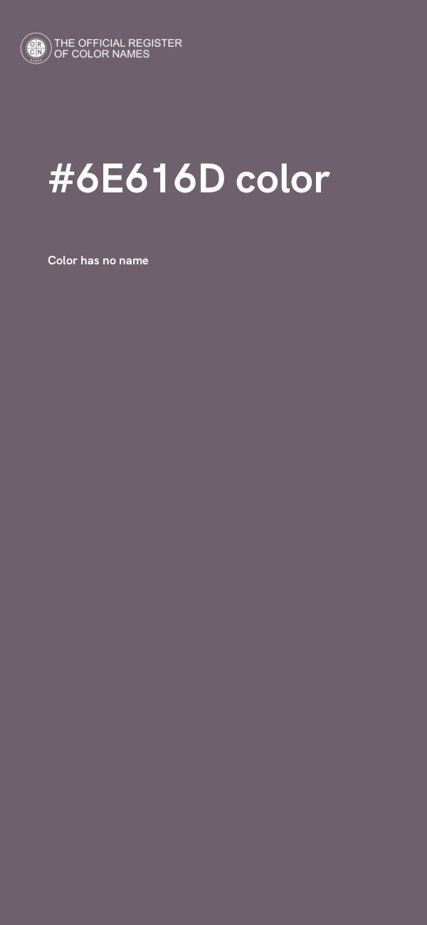 #6E616D color image