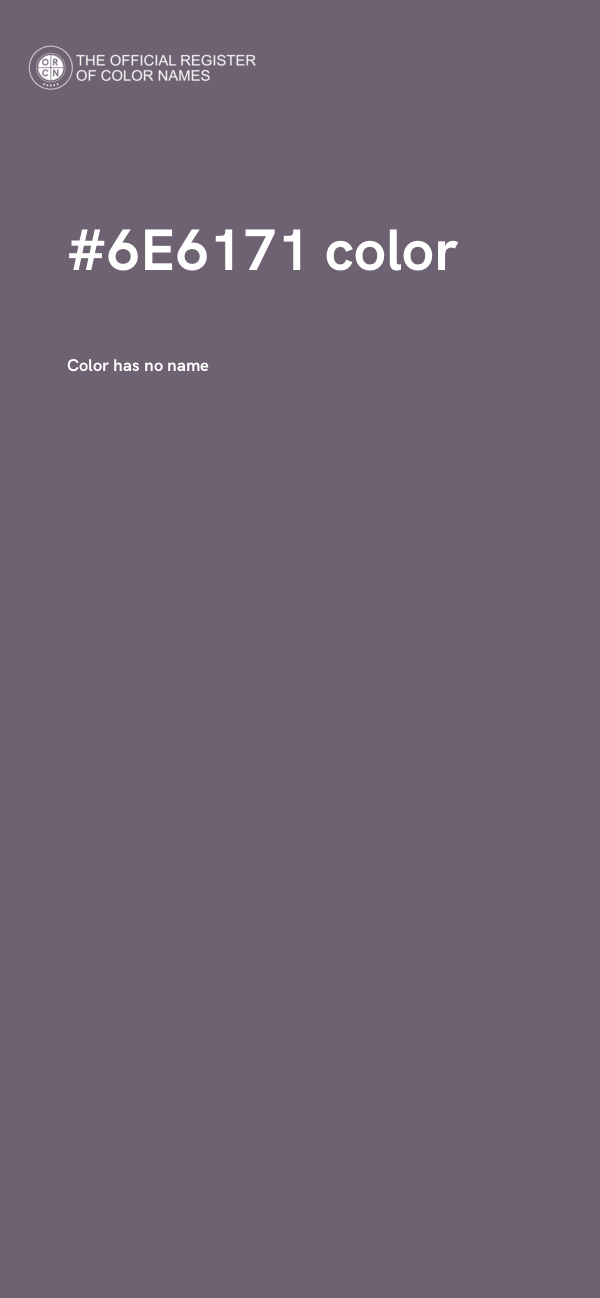 #6E6171 color image