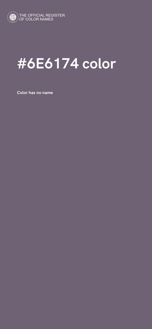 #6E6174 color image