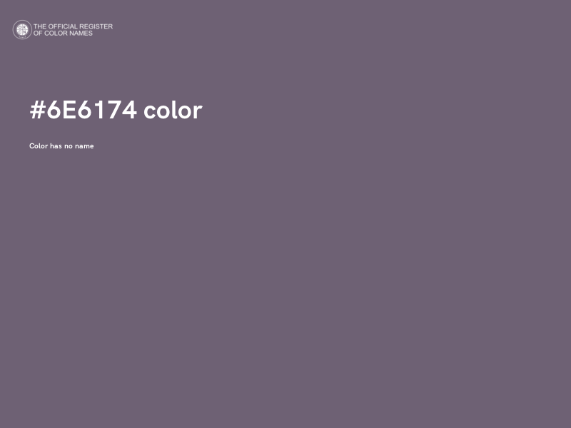 #6E6174 color image