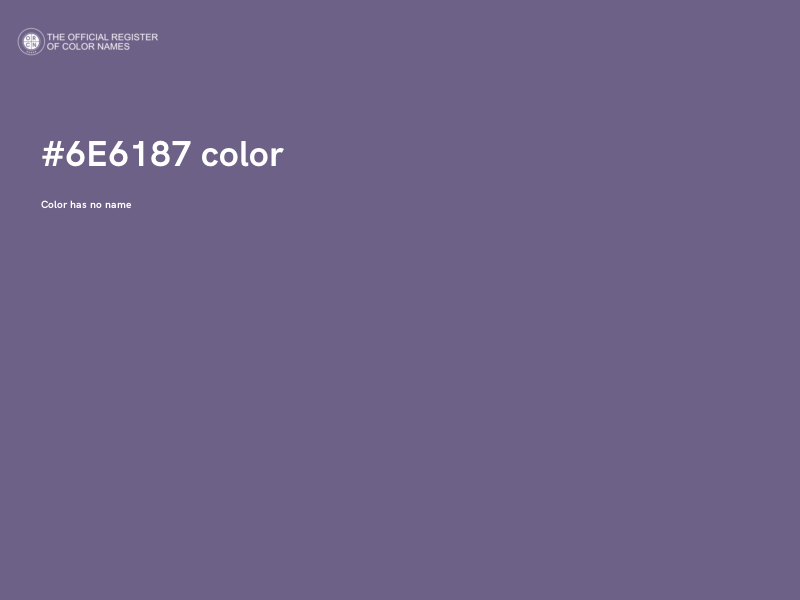 #6E6187 color image
