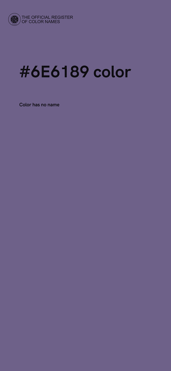 #6E6189 color image
