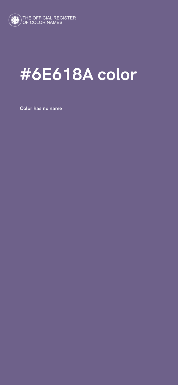 #6E618A color image