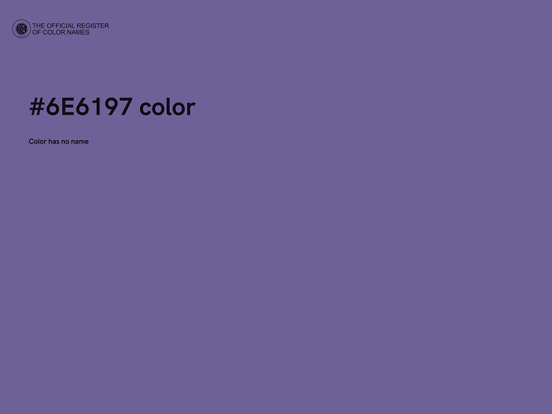 #6E6197 color image