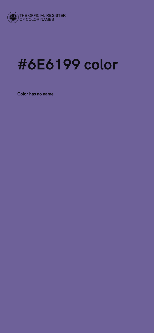 #6E6199 color image