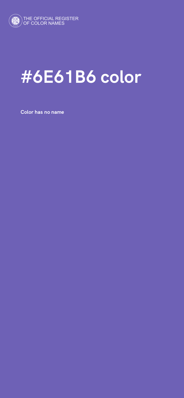 #6E61B6 color image