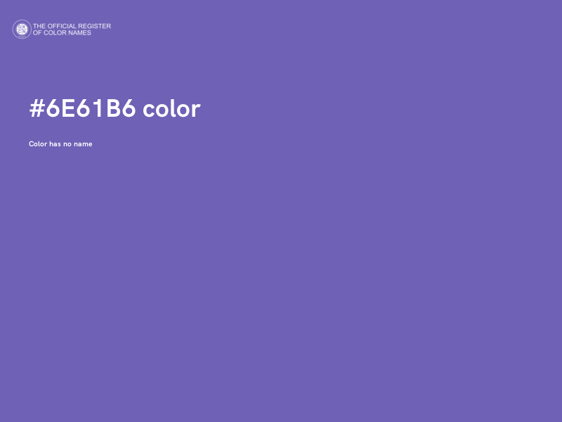 #6E61B6 color image