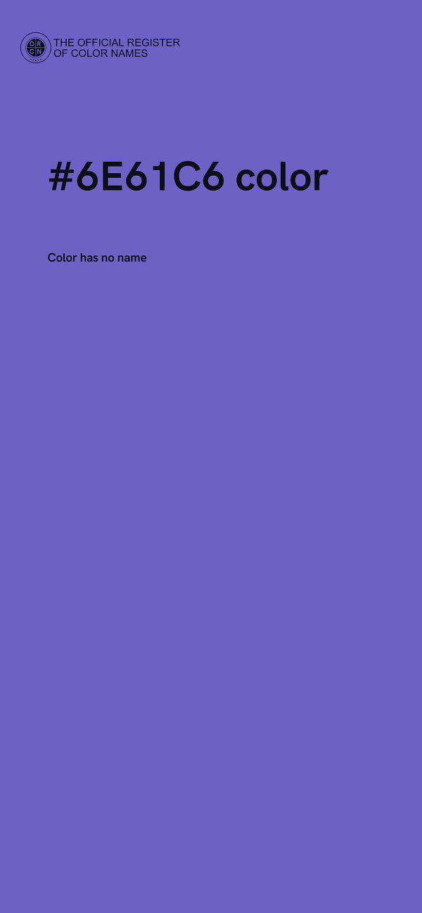 #6E61C6 color image
