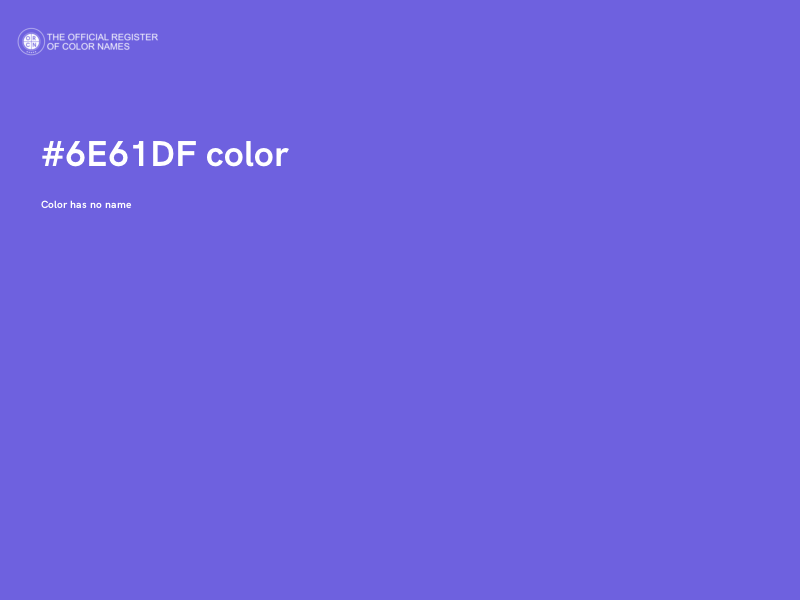 #6E61DF color image
