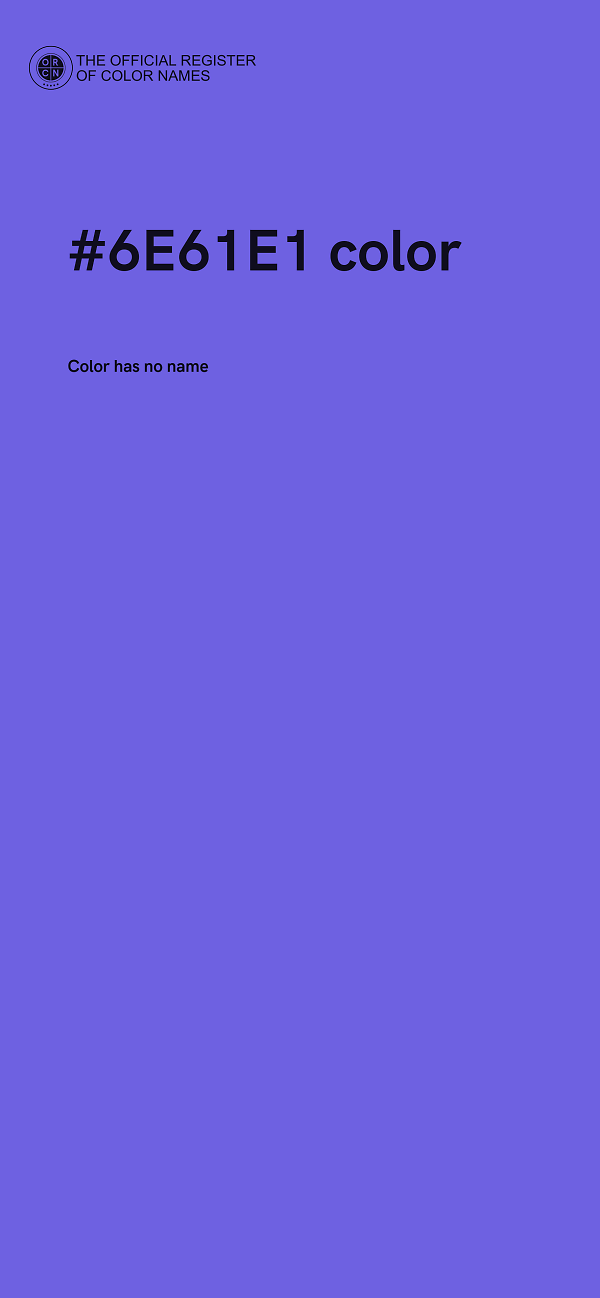 #6E61E1 color image