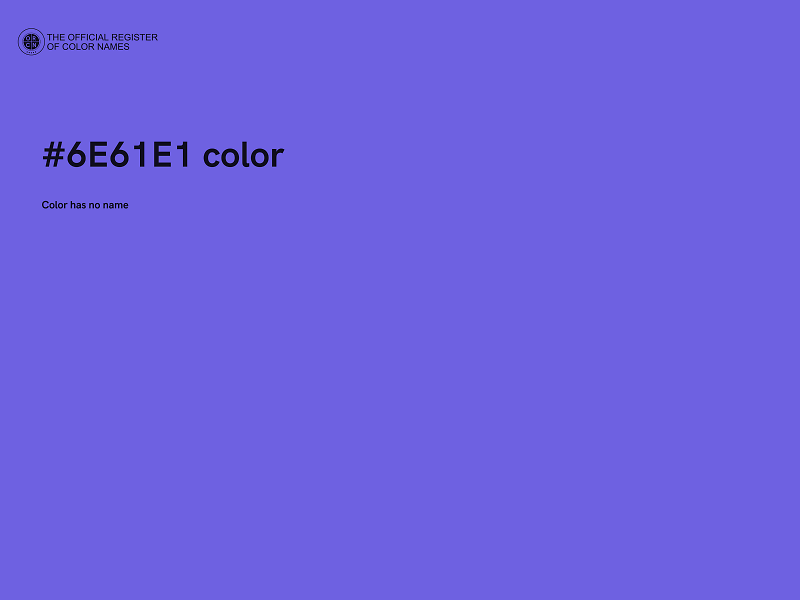 #6E61E1 color image