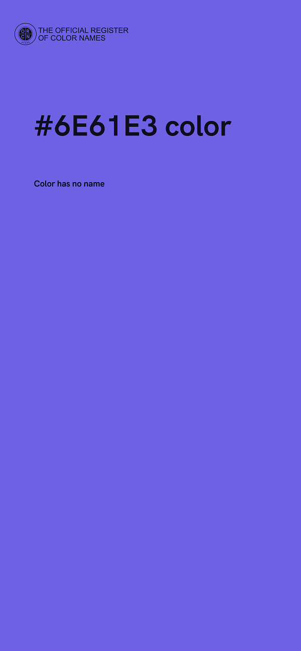 #6E61E3 color image