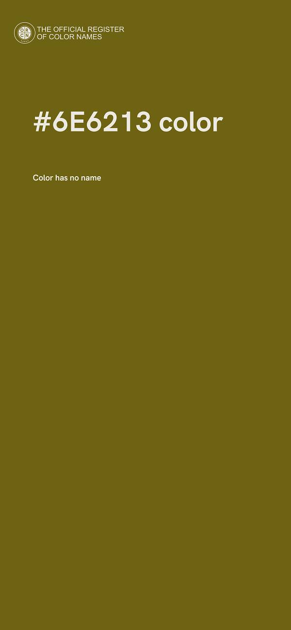 #6E6213 color image