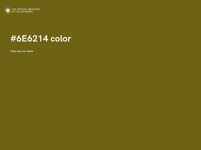 #6E6214 color image