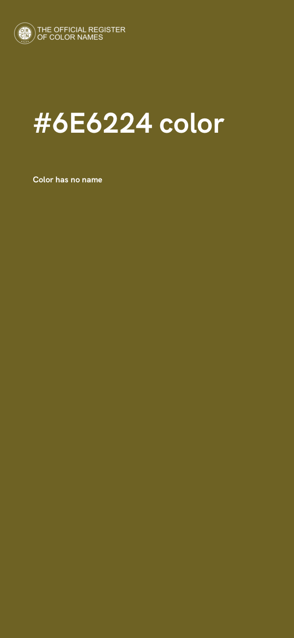 #6E6224 color image