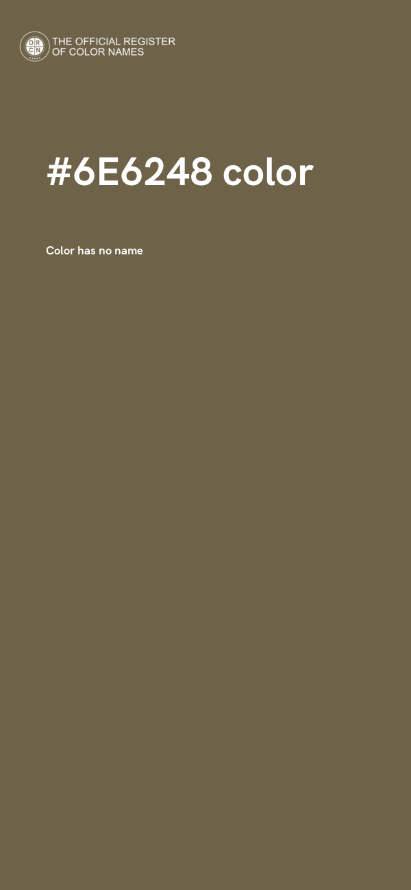 #6E6248 color image