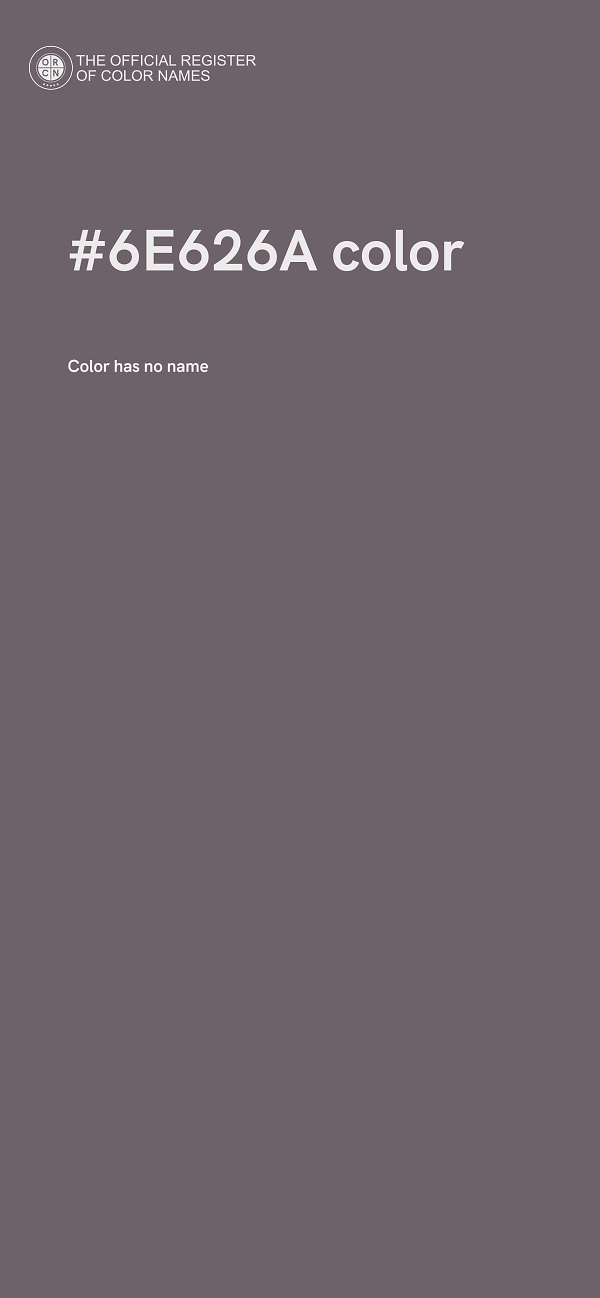 #6E626A color image