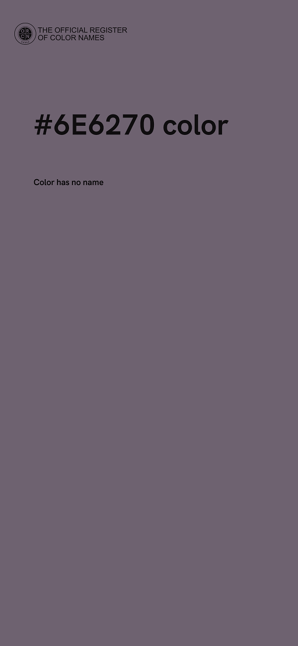 #6E6270 color image