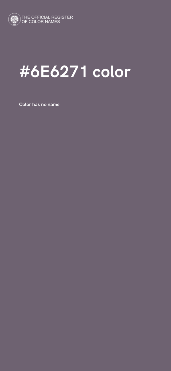 #6E6271 color image